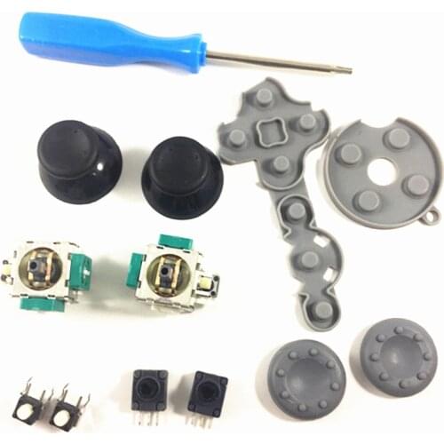 13 in 1 3D Analog Stick Sensor Potentiometers+Thumb Sticks+LT RT Trigger Switch Button for Microsoft Xbox 360 Controller Repair