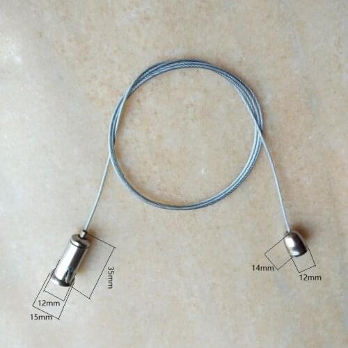 4pcs/lot 1.5mm steel wire rope hooks with Adjustable clamp for suspending Office chandelier/panel lamp use lightingAccessories