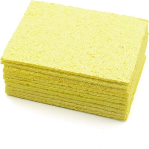 5/10Pcs Yellow Cleaning Sponge Cleaner for Enduring Electric Welding Soldering Iron