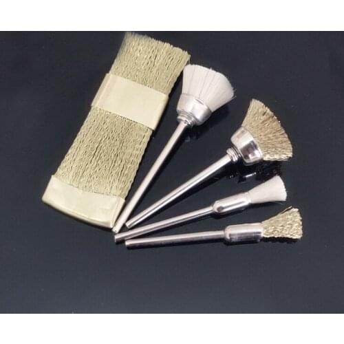 5Pcs per set Nail Drill Bit Cleaning Copper Wire Brush for Electric Manicure Drill Bit Clean Accessories Manicure Bits Cleaner