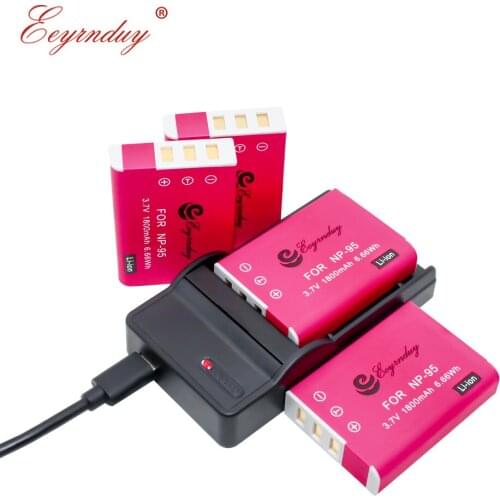 Battery NP-95 NP95 np 95 (4PCS batteries & Charger)for Fujifilm FinePix F30 F31fd Real 3D W1 X-S1 X100 X100s RICOH GXR PM038