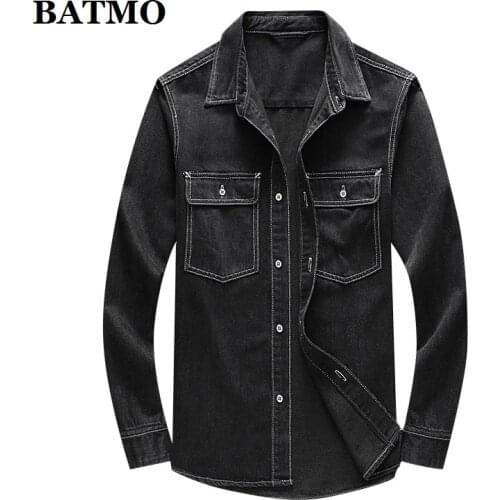 BATMO 2020 new arrival high quality black casual jackets men,plus-size M-4XL 688