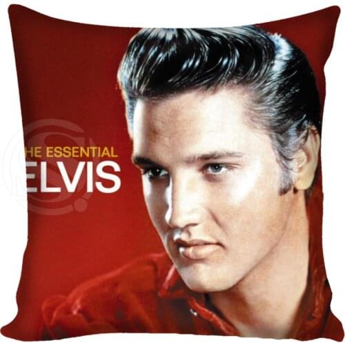 Custom Pillow Case Elvis Presley Square Pillowcases zipper 35x35cm 40x40cm 45x45cm 60x60cm two sides Custom your image