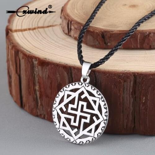 Cxwind Valkyrie Symbole Slavic Pendant Necklace Viking Nordic Pagan Amulet Norse Jewelry Scandinavian Fashion Ethnic Necklaces