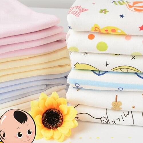 Baby Cotton Jersey Fabric Printed Knitted Cotton Fabric For Kids Bedding Pajama Material