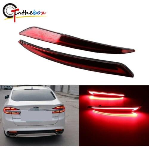 For Ford Mondeo Fusion 2014-2016 SNCN Multi-function LED Bumper Light Rear Fog Lamp Brake Light Turn Signal Light Reflector