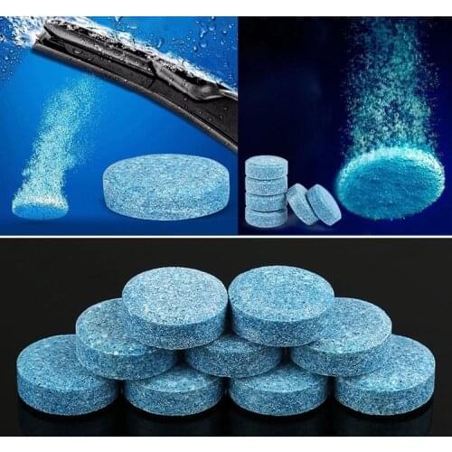 Effective Screen Cleaner Tablets Windscreen Solid Detergent Mirror Tabs Effervescent Spray Concentrated Detergent Powerful Pill
