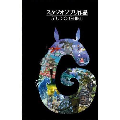 F018 Japan Anime Studio Ghibli Tribute Comic Silk Cloth Poster Art Bedroom Decoration