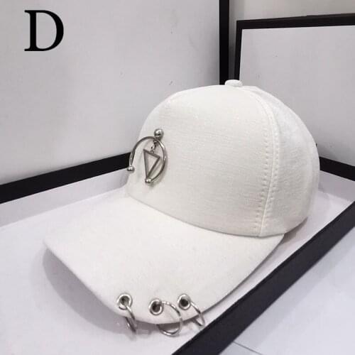 HT551 High Quality Adjustable Baseball Hat with ring Outdoor Sports Sun Cap for Women Men Fashion Snapback Hat