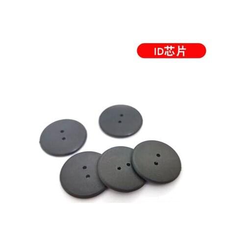 125KHz ID TK4100 read only PPS tags RFID smart passive cards diameter 25mm with 2 holes Laundry label