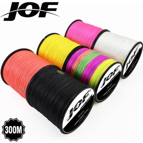 JOF Multifilament Braided Fishing Lines 8 Strands 300m PE Wires Line Cord Fishing Pesca For Fly Fishing Thread Accessories