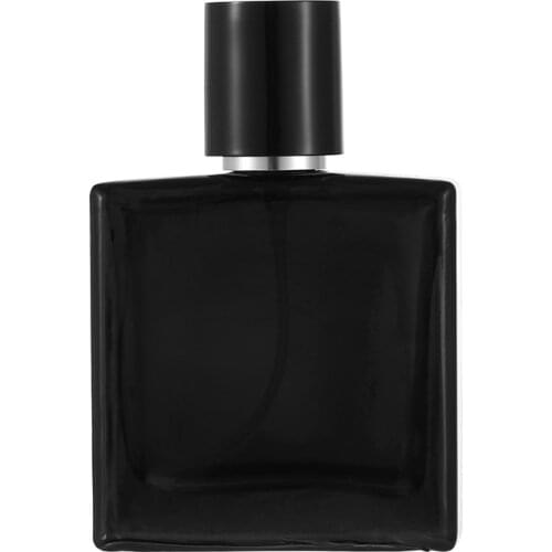 Jxcaih 1Pcs 30Ml Portable Square Glass Perfume Bottle Empty Cosmetic Disinfectant Spray Container