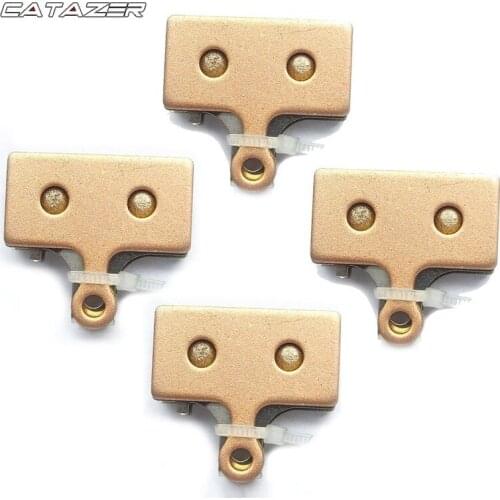Catazer 4 PAIRS SINTERED METAL Bicycle DISC BRAKE PADS FOR Pads M985 M988 Deore M785 M666 M675 Deore M615 Alfine S700