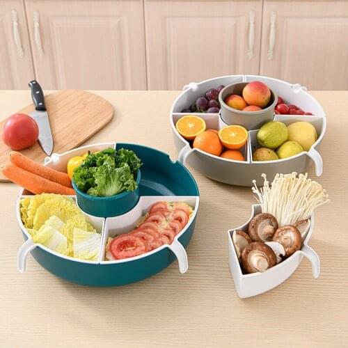 Creative Whirling Vegetable Plate Nuts And Dry Fruits Dishes Bowl Dish Plate Tableware Breakfast Table Home Kitchen Supplies