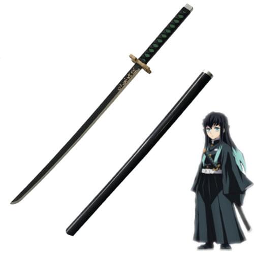 1:1 Demon Slayer Tokitou Muichirou Sowrd 104cm Cosplay Sword Anime Ninja Knife Kimetsu no Yaiba Sword Weapon PU Prop Model