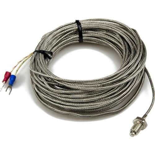 FTARB01 K E type M6 M8 M10 bolt head 12m metal screening cable screw thermocouple temperature sensor WRNT WRET