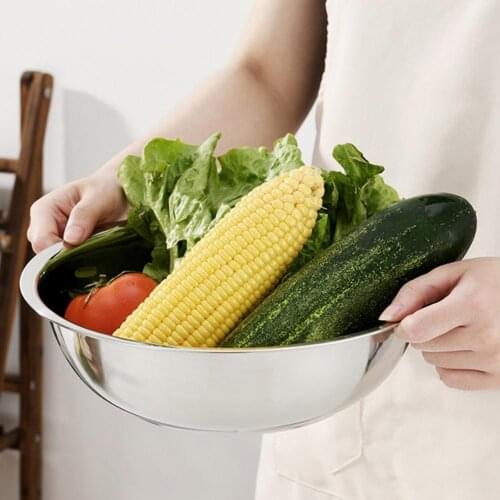 Soup Bowl Heavy Duty BPA Free Stainless Steel Dishwasher Safe Serving Bowl kitchen Vegetable Salad Cooking Baking