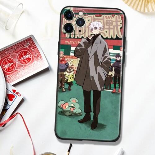 Jujutsu Kaisen Satoru Gojo Soft Silicone Glass Phone Case Cover Shell For iPhone SE 6 6s 7 8 Plus X XR XS 11 12 Mini Pro Max