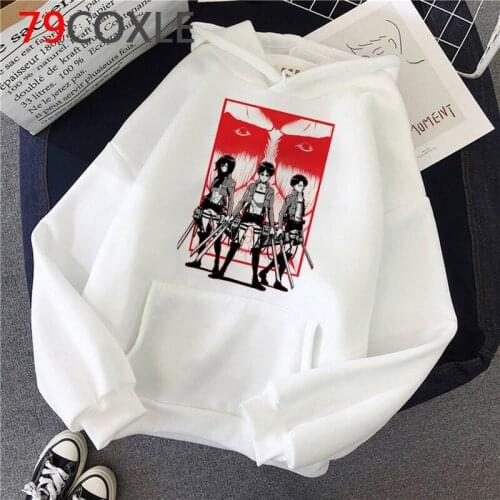 Attack on Titan hoodies men hip hop plus size 2021 printed male pullover grunge anime
