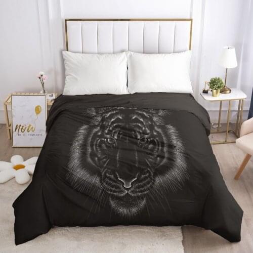 1 Pcs 3D Printed Black And White Animals Tiger Duvet Cover Printing NO Pillowcases And NO Sheets Home Textiles Comforter 200x220