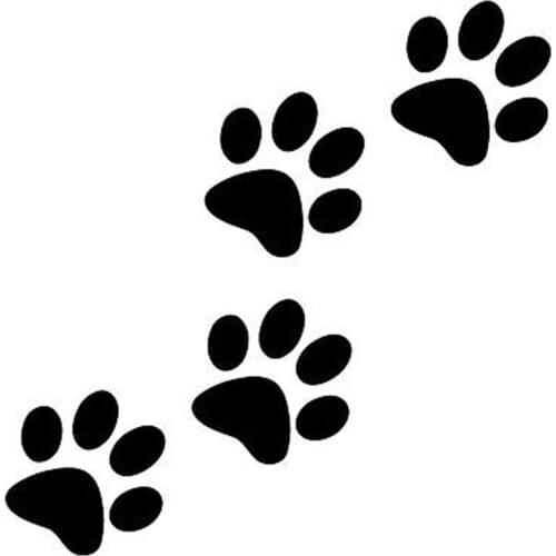 Animal Cat Paw Prints, Funny Car Decals, Fashion Window Decorations, PVC Waterproof Sunscreen Car Stickers Apply To Car Window
