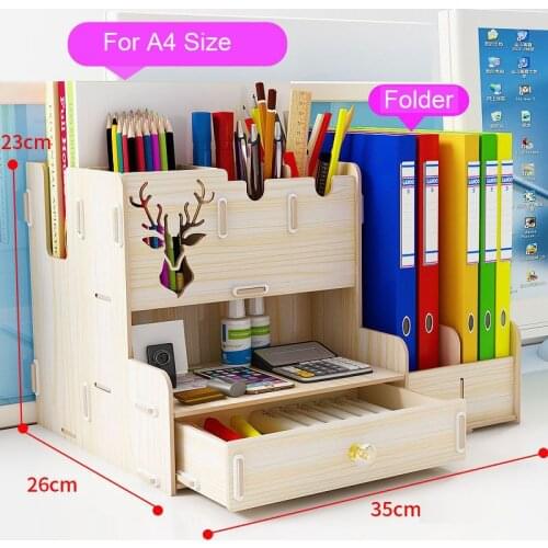 Simple And Stylish Multi-layer Storage Rack Multifunctional Office Desktop Pen Holder