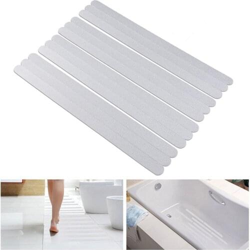 Anti-Slip Strips Shower Stickers Bath Safety Strips Transparent Non Slip Strips Stickers For Bathtubs Showers Stairs And Floors