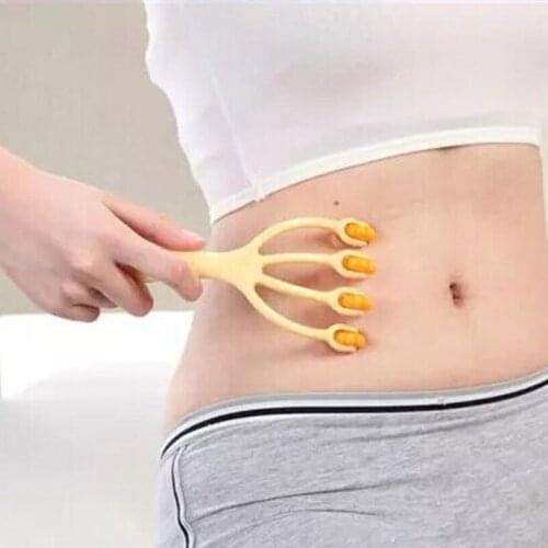 Full-body Relaxation Massage Comb Hand-held Four-claw Roller Head Scalp Neck Foot Massage Relaxation Health Tool