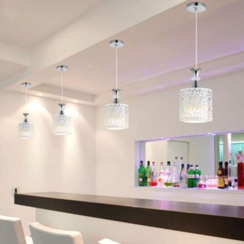 Modern Crystal Hollow Petal Pattern Ceiling Light Pendant Lamp Cover Dining Room Chandelier Decor