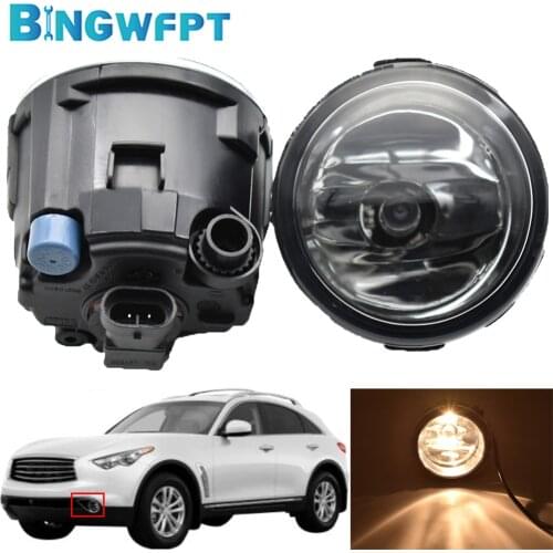 LED 12V Fog Light Headlight Fog Lamp BINGWFPT For Infiniti FX FX35 FX37 FX45 FX50 FX30D 2006-2015