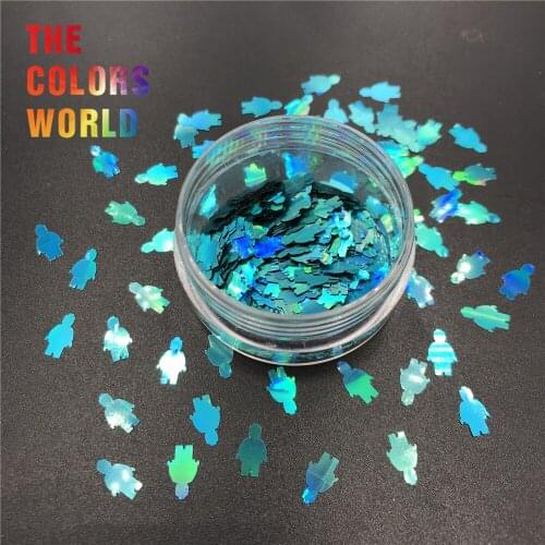 TCT-505 Lego Man 8MM Nail Glitter Nails Art Decoration Makeup Nagel konst Tumblers Crafts DIY Festival Accessories Party Supplie