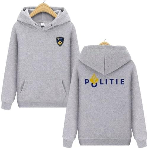 Anti-Terrorism Hoodies Mens Fashion Tops Sweatshirt Youth Netherlands Police Mens Hoodie Dutch Special Police Forces Clothing