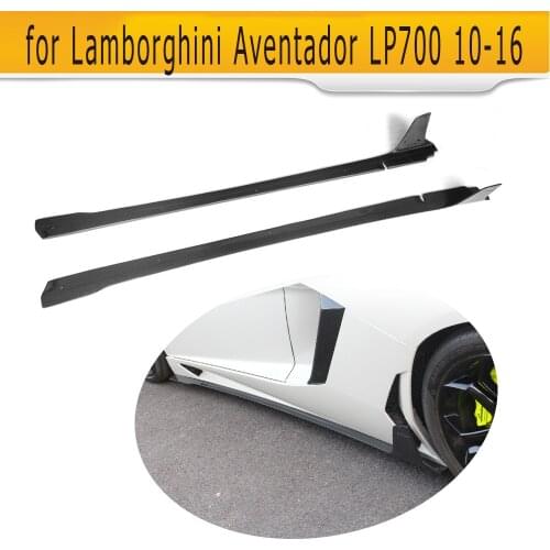 Carbon Fiber Car Side Skirts Body Apron Lip Case for Lamborghini Aventador LP700 LP700-4 Roadster Pirelli 10-16