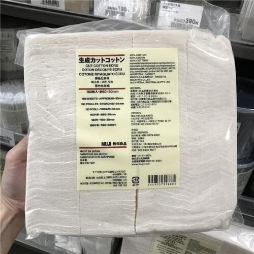 Japanese Organic 100% Cotton ECRU Soft Pad 180 sheets Unbleached Vape Wick