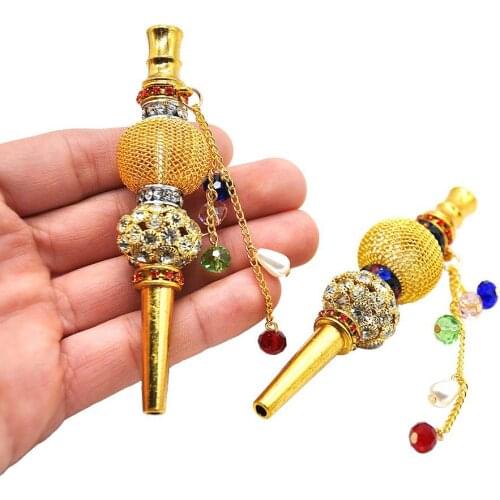Jewelry Alloy Handmade Shisha Hookah Hose Mouth Tips Narguile Filter Tobacco Shisha Hose Tips Exquisite
