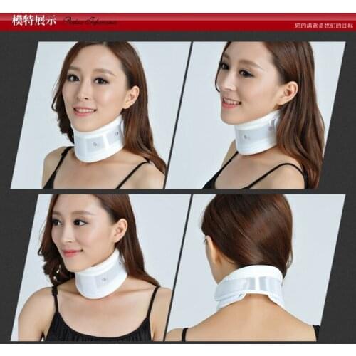 Rigid Plastic Cervical Collar with Chin Support For Neck Problems Neck Injuries&Pain&Stiffness&Surgery Cervical Traction Device
