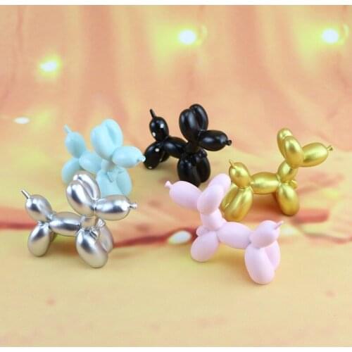 1PC Classic Plating Balloon Dog Sculpture Animals Statue Craftwork Decoration Gift Purely Manual Art Crafts Living Room MO 018