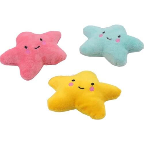 2pcs/lot Plush Pet Toy Chew Sound Toy Star Pet Playing Fun Dog Toys