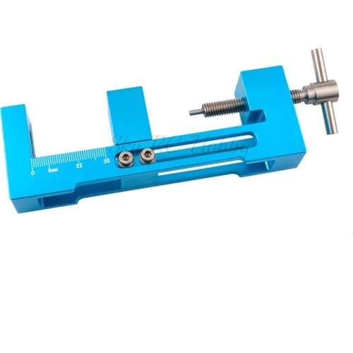 Aluminum Alloy 4WD Tire Installer Large/Small Bearing Top Rail Tyre Wheel Mounting Device Tool for RC Tamiya Mini 4WD Racing Car