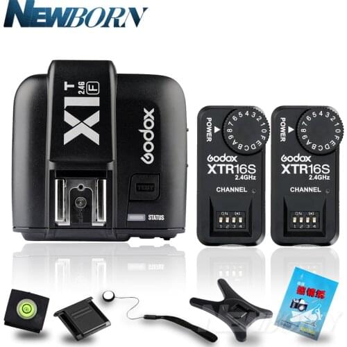 Godox X1T-F TTL 2.4G Wireless Trigger for Fujifilm + 2X XTR-16S Flash Receiver for V850/V860C/V850II/V860IIC/V860N/V860II-F