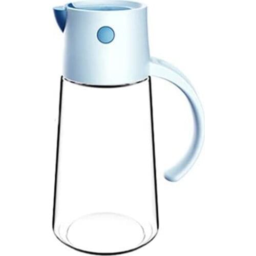 Olive Oil Dispenser Bottle,Auto Flip Glass Cruets, 18 Oz with Non-Slip