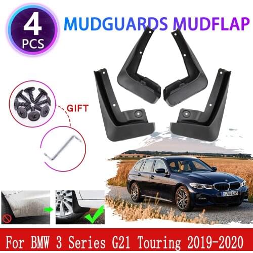 For BMW 3 Series G21 Wagon Estate Touring Mudguards Mudflaps Fender Mud Flap Splash Mud Guards Cover Clean Muddy Car Accessories