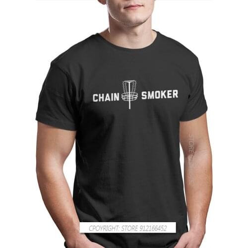 Chain Smoker Golfers Style TShirt Disc Golf Baskets Throw Sport Top Quality Hip Hop Graphic T Shirt Stuff Ofertas