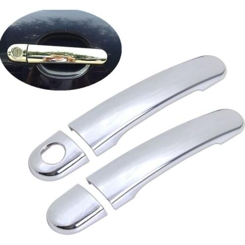 For Seat Ibiza MK3 6L 2003 2004 2005 2006 2007 2008 2009 CHROME SIDE DOOR HANDLE COVER TRIM Car Accessories Styling