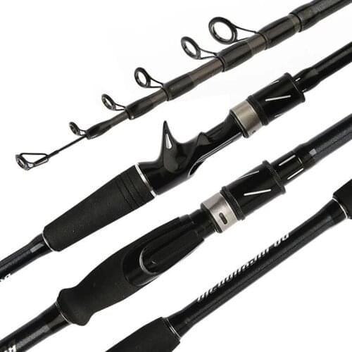 2021 New 1.8m 2.1m 2.4m 2.7m 3.0m 3.3m 3.6m Carbon Telescopic Carbon Fishing Rod M Power Ultralight Travel Casting Spinning Rod