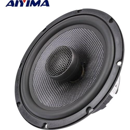 AIYIMA 6.5 Inch Coaxial Car Speaker 25 Core Silk Film Treble Bass 4 8 Ohm 60 W Glass Fiber Audio Music Woofer Loudspeaker