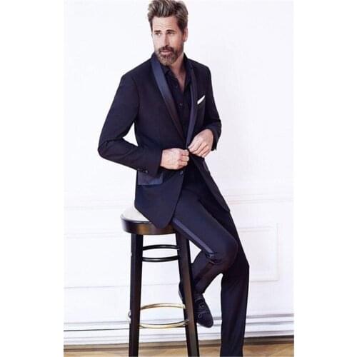 Best man shawl lapel groom mens tuxedo suit 2020 white jacket black pants mens wedding suit terno masculino (jacket + pants)