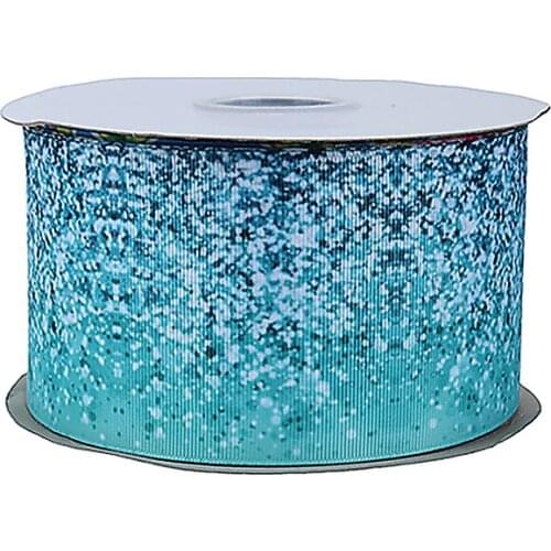 FLRA Ribbon (50yards/lot) New glitter heat transfer printing bow ribbon