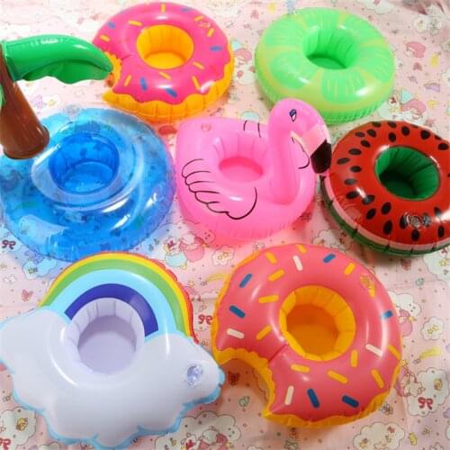 Hot Inflatable Swimming Pool Float Cup Drink Float Holder Pool Float Swimming Ring Party Toys Beach Accessories