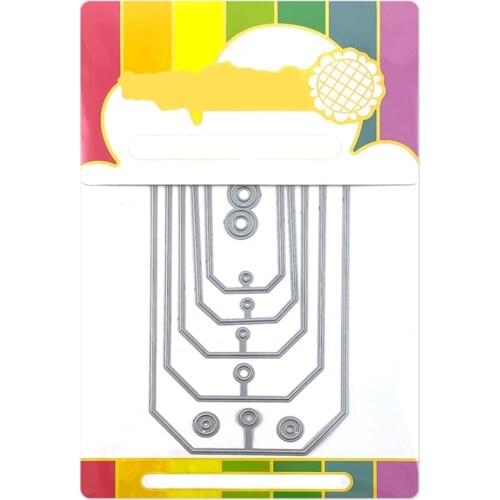 2021 New Rectangular Frame Tag Metal Cutting Dies For DIY Craft Making Paper Greeting Card Label and Scrapbooking No Clear Stamp